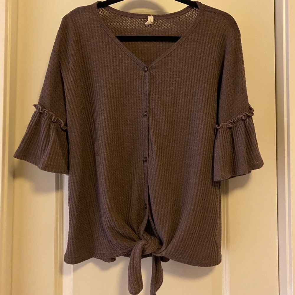 Front Tie Blouse